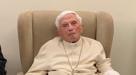 El papa emérito Benedicto XVI, en una imagen tomada el 1 de diciembre de este año El papa emérito Benedicto XVI, en una imagen tomada el 1 de diciembre de este año