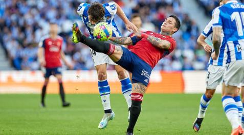 Imágenes del encuentro entre Real Sociedad y Osasuna. Imágenes del encuentro entre Real Sociedad y Osasuna.
