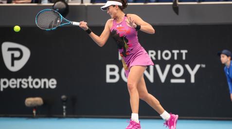 garbine-muguruza Garbiñe Muguruza durante el partido que perdió ante Bianca Andreescu en la primera ronda del torneo de Adelaida