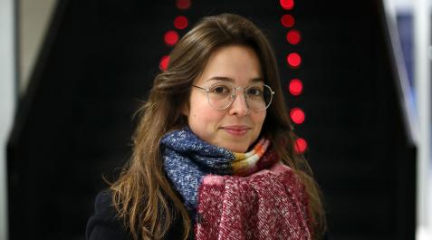 La ilustradora y licenciada en Bellas Artes, Itziar Repáraz, en el Civivox San Jorge. La ilustradora y licenciada en Bellas Artes, Itziar Repáraz, en el Civivox San Jorge.