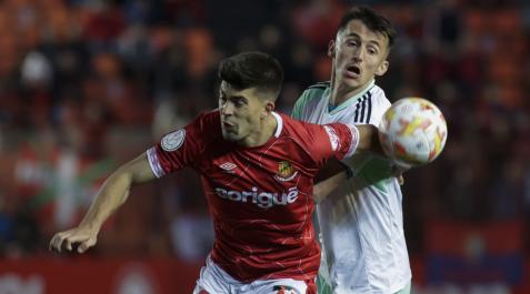 Quintanilla y Budimir, en el partido Nàstic-Osasuna de Copa del Rey Copa del Rey