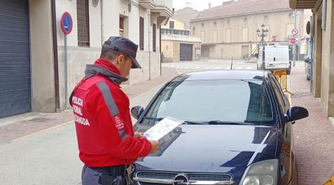 policia-foral-falces Vehículo inmovilizado en Falces por la Policía Foral tras dar su conductor positivo en drogas y carecer de seguro