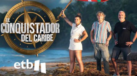 el-conquis Presentadores de la nueva edición de 'El Conquistador del Caribe', Julian Iantzi y Lur Errekondo en el terreno y Patxi Alonso desde el plató