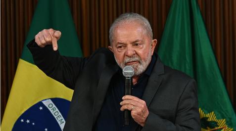 Lula-brasil El presidente de Brasil, Luiz Inacio Lula da Silva, afirma en la reunión con los 27 gobernadores que los invasores