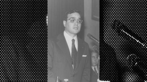 Rodolfo Martín Villa, en Pamplona en 1973. Rodolfo Martín Villa, en Pamplona en 1973.