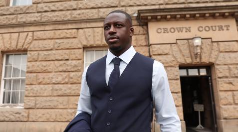 Benjamin Mendy El futbolista francés del Manchester City, Benjamin Mendy, a su llegada al juzgado en Chester