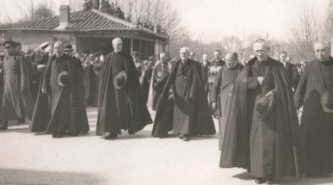 La fotografía que recoge el recibimiento a la reliquia en 1941 La fotografía que recoge el recibimiento a la reliquia en 1941