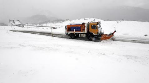 nieve navarra Fotos de la nieve llega a Navarra