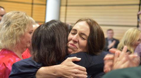 Jacinda Ardern La primera ministra de Nueva Zelanda, Jacinda Ardern, tras anunciar que no se presentará a la reelección