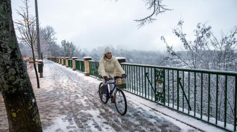 bici2 También se transitó por la Cuesta de Beloso