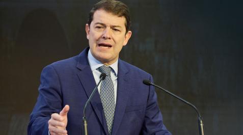 mañueco El presidente de la Junta de Castilla y León, Alfonso Fernández Mañueco, interviene durante la visita a Fitur 2023