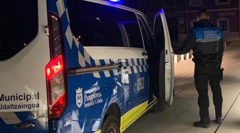 policia municipal Tres detenidos por robo con violencia este jueves en Pamplona