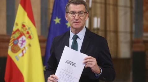 feijoo medidas El líder del PP, Alberto Núñez Feijóo, ha presentado su plan de calidad institucional en Cádiz