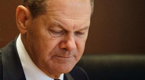 Scholz El canciller alemán, Olaf Scholz, este miércoles