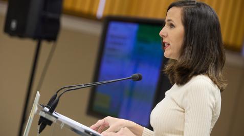 Ione Belarra Ione Belarra interviene durante un acto en el Ministerio de Derechos Sociales y Agenda 2030