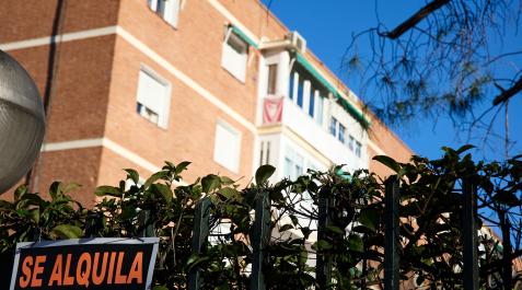 cartel-alquiler Cartel de alquiler de una vivienda