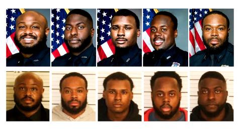 policias-memphis Fotos de los cinco expolicías de Memphis que serán procesados por un delito de asesinato por la paliza mortal que dieron a Tyre Nichols