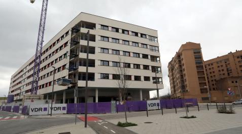 La residencia Amro Pamplona, en Arrosadía, que abrirá en junio La residencia Amro Pamplona, en Arrosadía, que abrirá en junio
