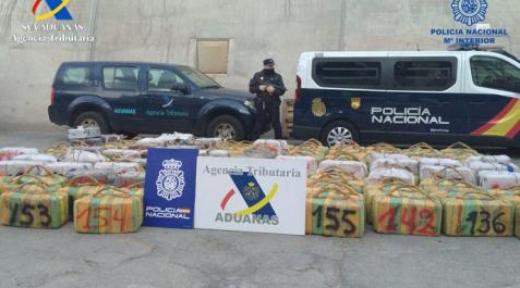Cocaína intervenida en Canarias Droga intervenida en la operación
