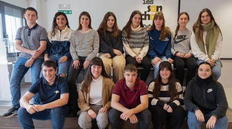 Los alumnos que han participado en esta primera promoción del IES Sancho III de Tafalla IES Sancho III