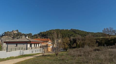 Terrenos en los que se va a construir el aparcamiento junto al parque de caravanas Estella