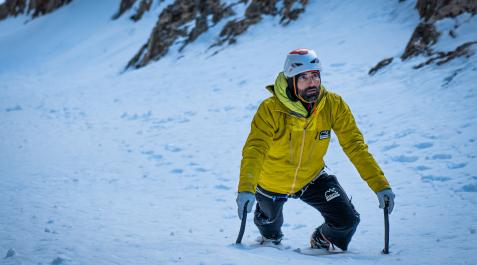 El alpinista vizcaíno Jonatan García Villa, afincado en el valle de Benasque.