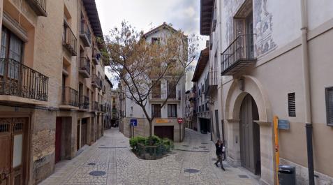 A la izquierda, la calle Leache de Tudela. A la izquierda, la calle Leache de Tudela.