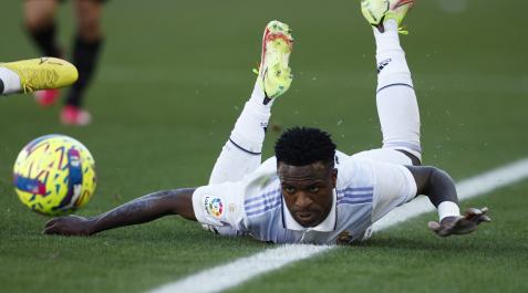 Vinicius durante el duelo contra el Real Mallorca
