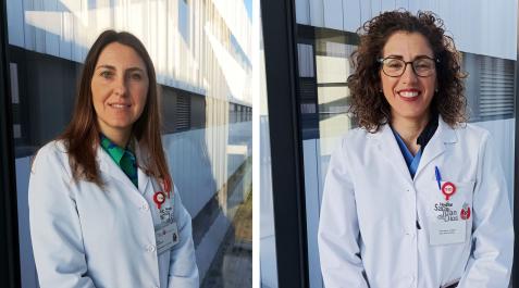De izda. a dcha., Eider Etxeberria, adjunta a la Gerencia, y Mª Asunción Sánchez, nueva directora de Enfermería De izda. a dcha., Eider Etxeberria, adjunta a la Gerencia, y Mª Asunción Sánchez, nueva directora de Enfermería