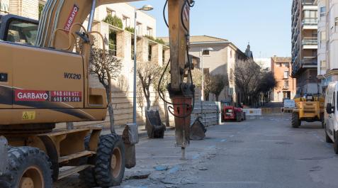 2023P_ L_ TUDELAT (36732302) Imagen de las obras en la calle Misericordia de Tudela
