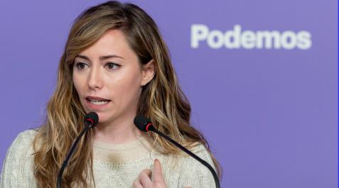 podemos-Maria-Teresa-Perez La secretaria de Acción Institucional de Podemos, María Teresa Pérez, ofrece una rueda de prensa