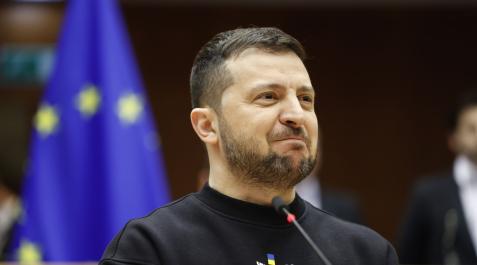 Volodomyr Zelensky en el Parlamento europeo Volodomyr Zelensky en el Parlamento europeo