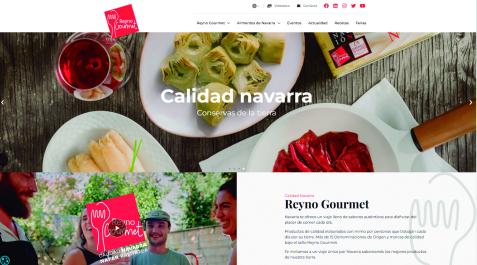 Portada web Reyno Gourmet Portada de la web Reyno Gourmet
