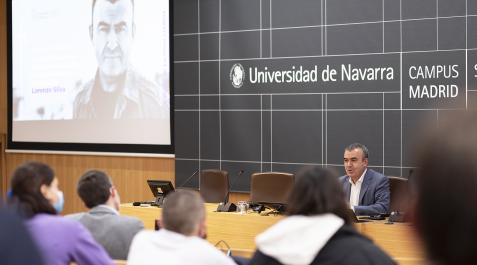 lorenzosilva1 El escritor Lorenzo Silva durante un acto anterior en la Universidad de Navarra.
