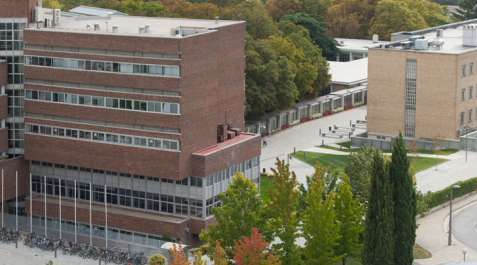 El edificio de investigación (a la derecha del hexágono) es el que se va a ampliar El edificio de investigación (a la derecha del hexágono) es el que se va a ampliar