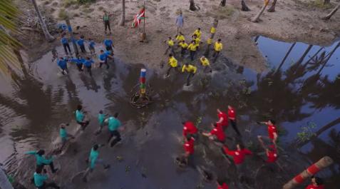 conquis-tronkoala La prueba del tronkoala permitió a las verdes ganar el pase al campamento muy rico