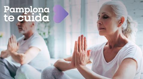 Taller de gestión del estrés dentro de la iniciativa municipal 'Pamplona te cuida'.