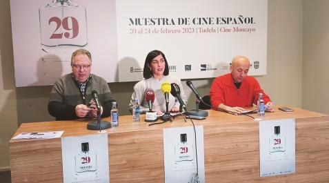 De izda. a dcha., José Romano, Merche Añón y  Luis Alegr