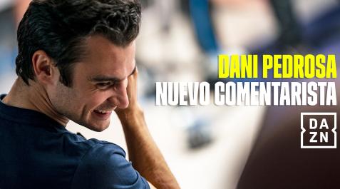 Dani Pedrosa Anuncio de DAZN con el fichaje de Dani Pedrosa como comentarista.