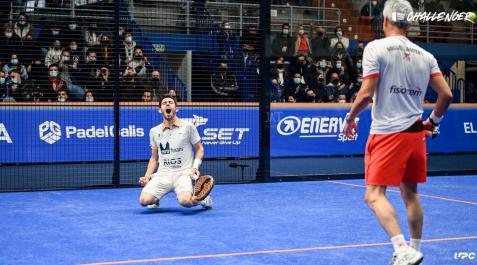 Jon Sanz celebra una victoria la pasada temporada junto a su excompañero, el argentino Miguel Lampert Jon Sanz celebra una victoria la pasada temporada junto a su excompañero, el argentino Miguel Lampert