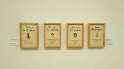 Revista de Occidente Ejemplares de Revista de Occidente. La imagen pertenece a la exposición Trazos de la Palabra. Viñetas de Revista de Occidente, del Museo de Bellas Artes de Asturias.