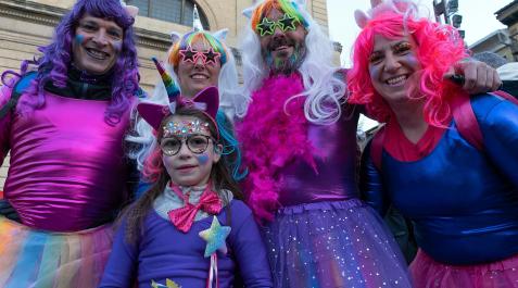 Un momento de los Carnavales de Estella Un momento de los Carnavales de Estella