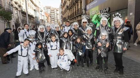 2023P_ L_ TUDELAT (36843650) Integrantes del grupo 'El Espacio' de la Apyma de la Anunciata, ganador del concurso del Carnaval de Tudela