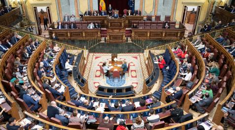 Archivo El Congreso de los Diputados, durante la celebración de una sesión plenaria