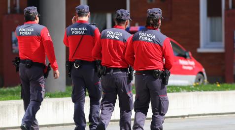 Agentes de Policía Foral, en una imagen de archivo Policía Foral