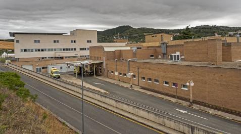 Vista general del Hospital García Orcoyen de Estella, con Urgencias en primer término Vista general del Hospital García Orcoyen de Estella, con Urgencias en primer término