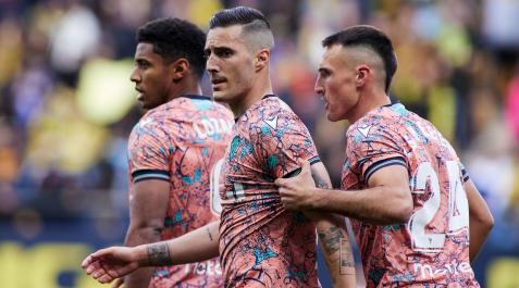 Sergi Guardiola tras anotar al Rayo Vallecano