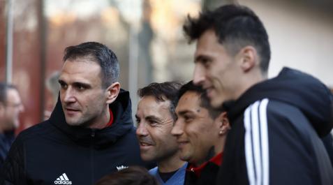 Kike García, Iván Rosado, Chimy Ávila y Budimir, este domingo en Sevilla Sevilla - Osasuna