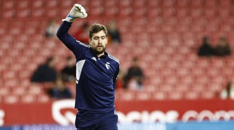 Aitor Fernández, titular en Sevilla Sevilla - Osasuna en directo