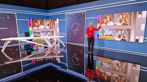 Tele Navarra nuevo decorado Nuevo decorado de 'Telenavarra'